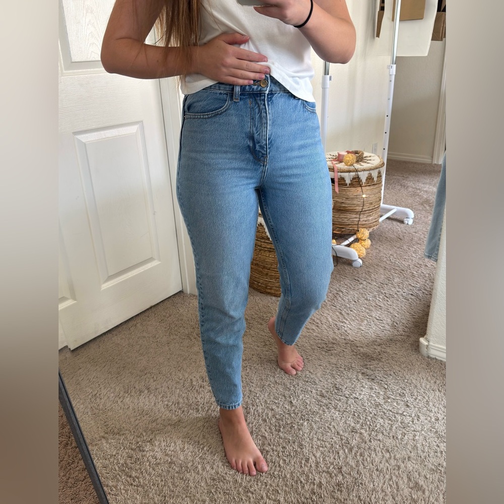 HIGH WAIST - MOM LEG - ANKLE LENGTH - COMFORT - Picture 3 of 7